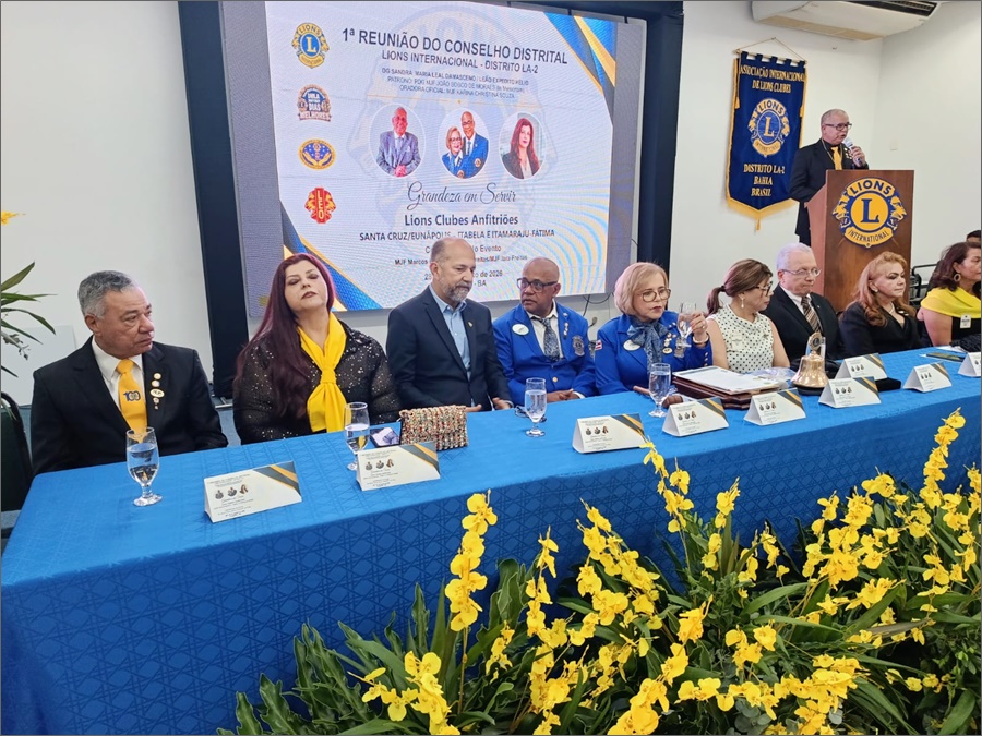 Prefeito Robério Oliveira participa da primeira Reunião do Conselho Distrital do Lions Internacional – Distrito LA-2 em Eunápolis